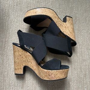 Diane Von Furtsenberg wedge sandals size 8.5